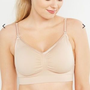 A Pea in the Pod Nursing Bra Seamless Maternity‎ Nude Size XS